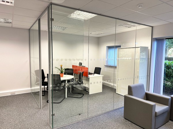 Fluid Branding (Bury St. Edmunds, Suffolk): Glass Corner Office and Meeting Room