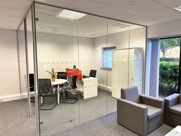 Fluid Branding (Bury St. Edmunds, Suffolk): Glass Corner Office and Meeting Room