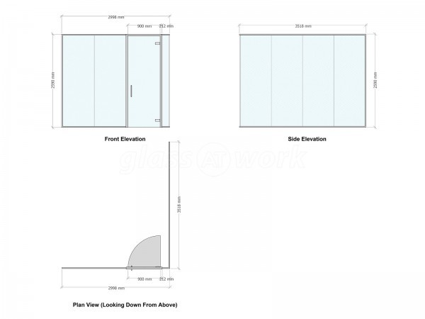 Fluid Branding (Bury St. Edmunds, Suffolk): Glass Corner Office and Meeting Room