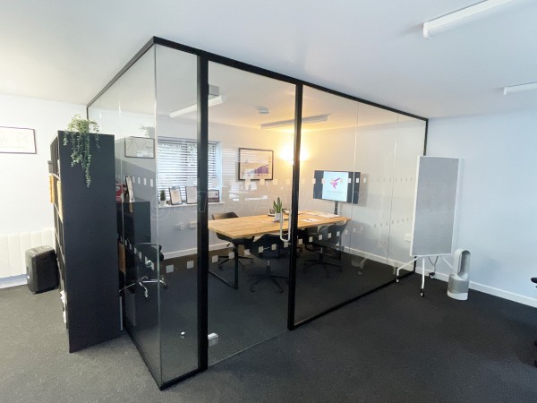 Future Financial Planning (Clacton-on-Sea, Essex): Office Corner Partition With Glass Door