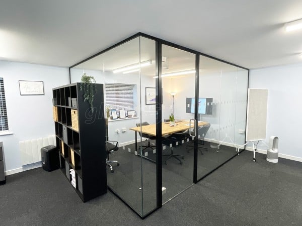 Future Financial Planning (Clacton-on-Sea, Essex): Office Corner Partition With Glass Door