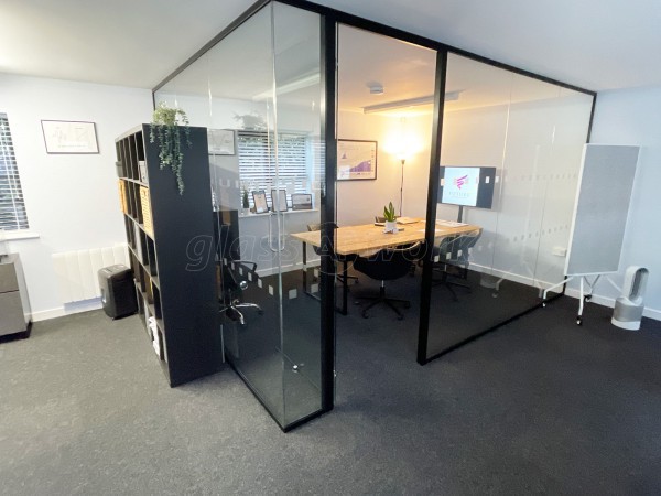 Future Financial Planning (Clacton-on-Sea, Essex): Office Corner Partition With Glass Door