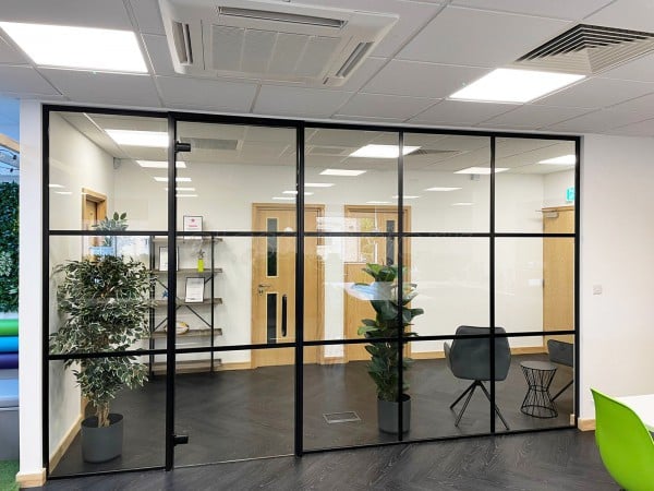 George Wilson Developments (Faversham, Kent): T-Bar and Frameless Glass Office Partitioning