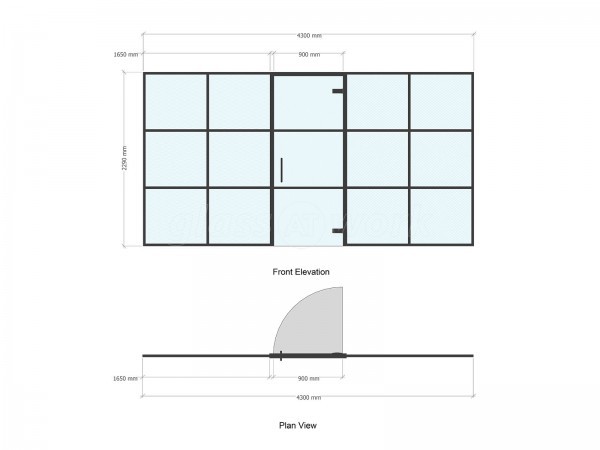 George Wilson Developments (Faversham, Kent): T-Bar and Frameless Glass Office Partitioning