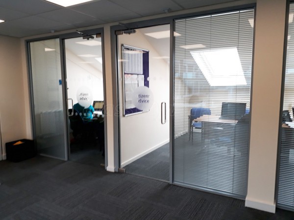 Carlisle & Eden Citizens Advice (Carlisle, Cumbria): Double Glazed Partitions With Integrated Blinds For Privacy