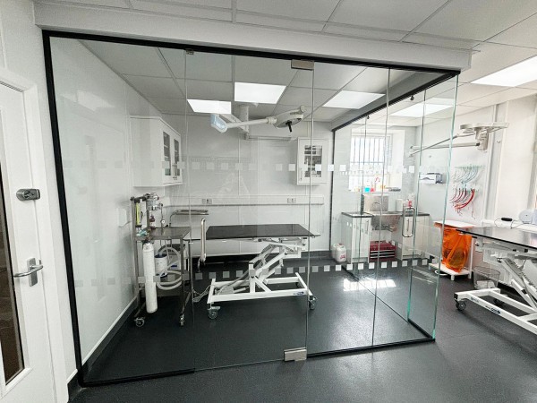 Gondas Veterinary Practice (Rotherham, South Yorkshire): Vet Clinic Glass Operating Theatre