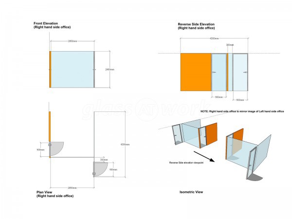 Dales Marine Services / Garvel Clyde (Greenock, Renfrewshire): Glass Office Walls and Doors