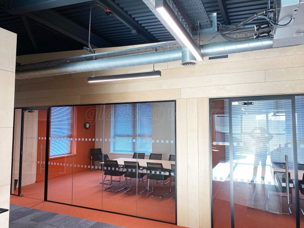 Guided Solutions (Leeds, West Yorkshire): Multiple Glass Office Partitions Fully Installed