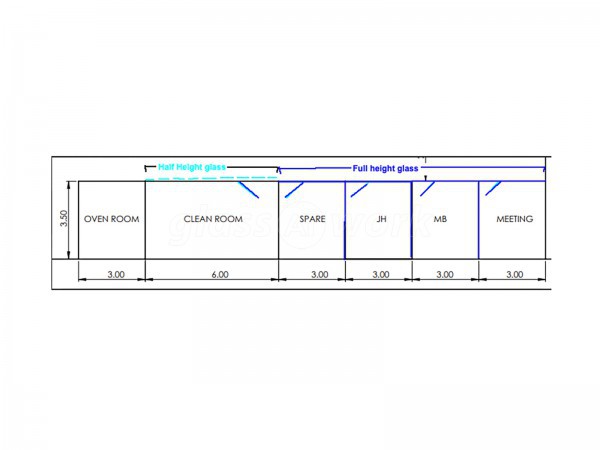 HB Sensors (Bognor Regis, West Sussex): Multiple Glass Partition Offices