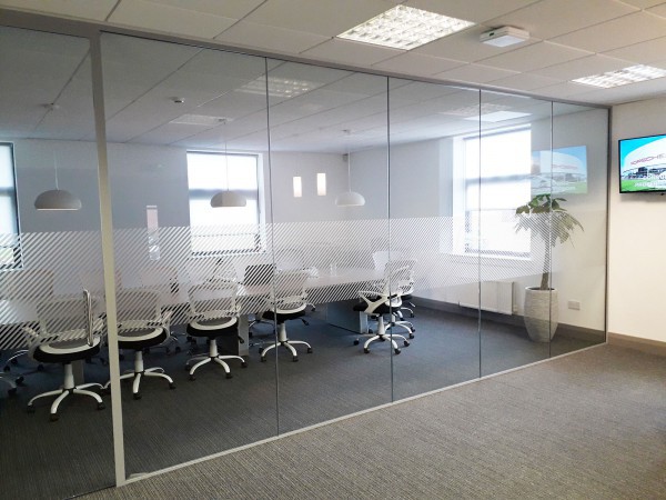 Heron Bros (Central Glasgow, Lanarkshire): Glass Office Fit-Out With Five Acoustic Partition Walls