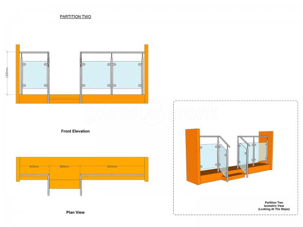 Harriet Ellis Training Solutions Ltd (Romford, Essex): Frameless Glass Double Doors & Glass Balustrade