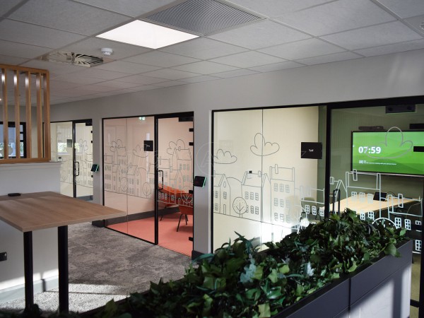 Henstaff Construction (Cardiff, Wales): Acoustic Glass Office Pods and Meeting Rooms