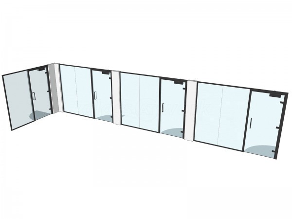 Henstaff Construction (Cardiff, Wales): Acoustic Glass Office Pods and Meeting Rooms