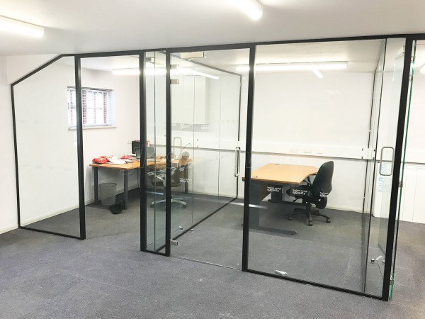 Business Savings Experts (Harpenden, Hertfordshire): Glass Office Walls With Black Frame