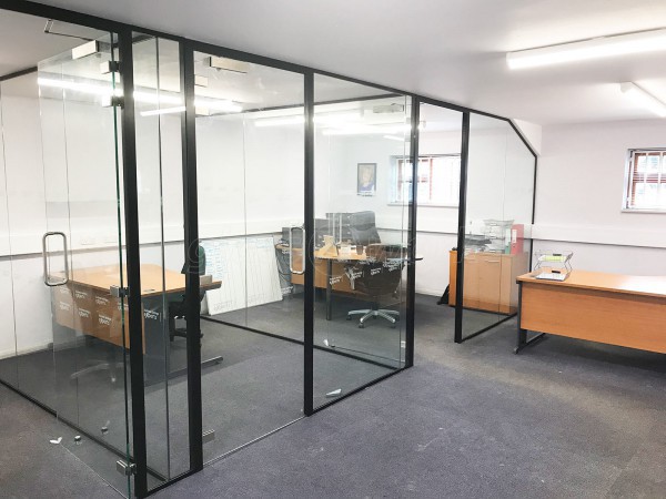 Business Savings Experts (Harpenden, Hertfordshire): Glass Office Walls With Black Frame