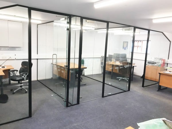 Business Savings Experts (Harpenden, Hertfordshire): Glass Office Walls With Black Frame