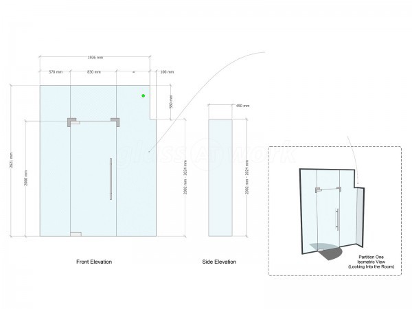 Hetts Solicitors (Scunthorpe, North Lincolnshire): Frameless Glass Vestibule