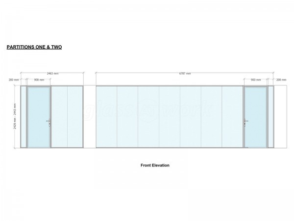 Hillfoot (Hillsborough, Sheffield): Double Glazed Glass Partitions With Soundproof Glass