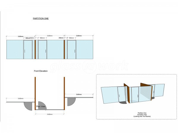 Clovemead Ltd (Chester, Chesh​ire): Hospital Glass Office Walls