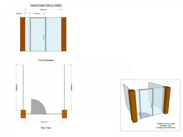 Clovemead Ltd (Chester, Chesh​ire): Hospital Glass Office Walls