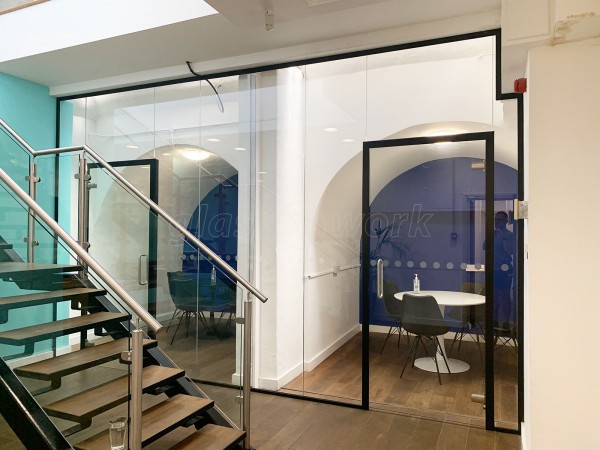 Housekeep (Farringdon, London): Acoustic Glass Office Front With Glass Doors