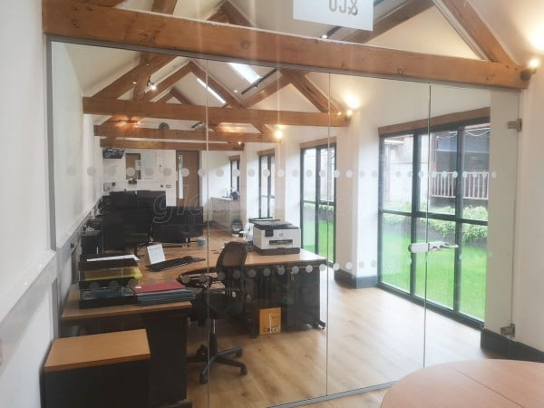 Howie, Kent & Co Ltd (Shrewsbury, Shropshire): Toughened Glass Office Partition - Fully Installed