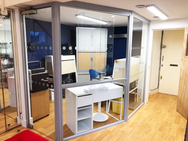 Humanify Ltd (Wandsworth, London): Glass Wall With Sliding Glass Hatch