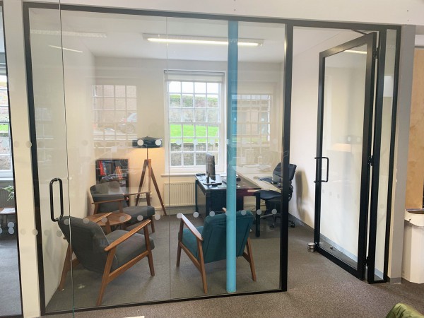 Hunter Worldwide (Harpenden, Hertfordshire): Glass Office With Aluminium Framed Door Leaf