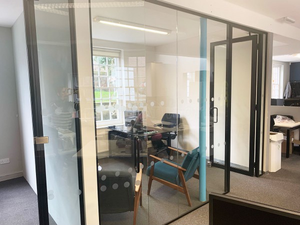 Hunter Worldwide (Harpenden, Hertfordshire): Glass Office With Aluminium Framed Door Leaf