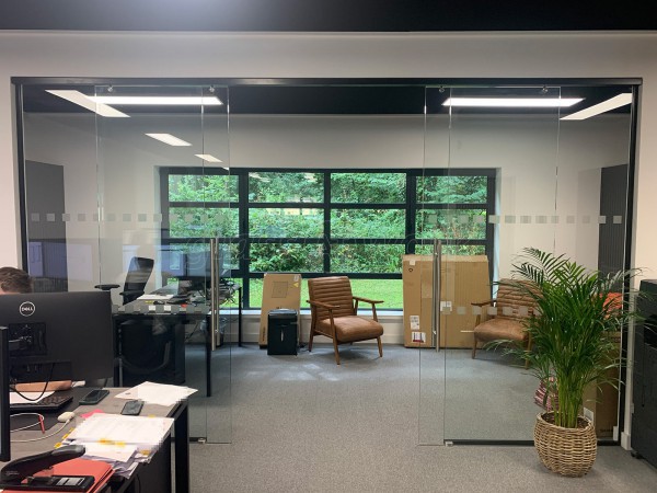 IDC Electrical [Southern] (Whiteley, Hampshire): Frameless Glass Office Installation