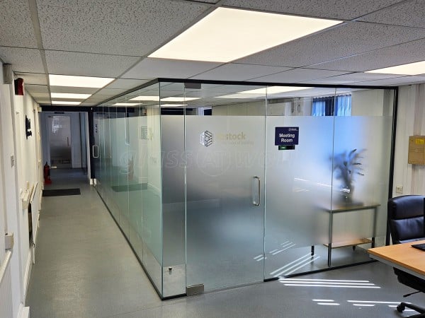 Ibstock PLC (Sheffield, South Yorkshire): Glass Corner Office With Window Film