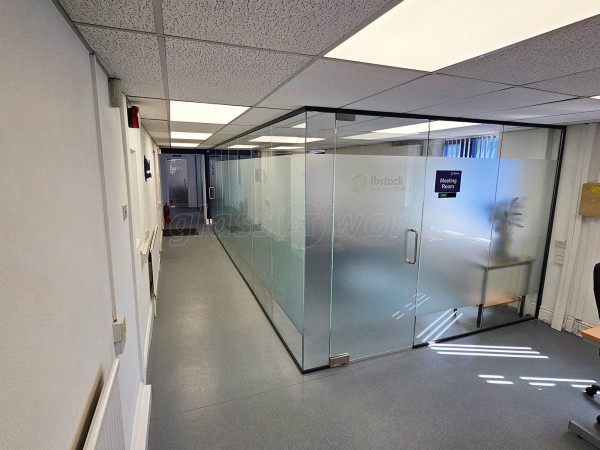 Ibstock PLC (Sheffield, South Yorkshire): Glass Corner Office With Window Film