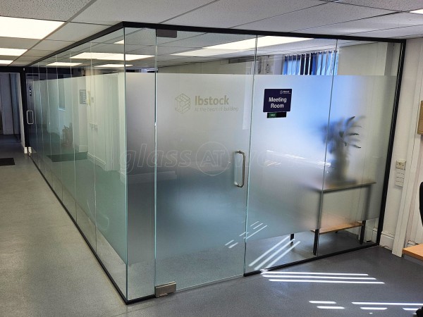 Ibstock PLC (Sheffield, South Yorkshire): Glass Corner Office With Window Film