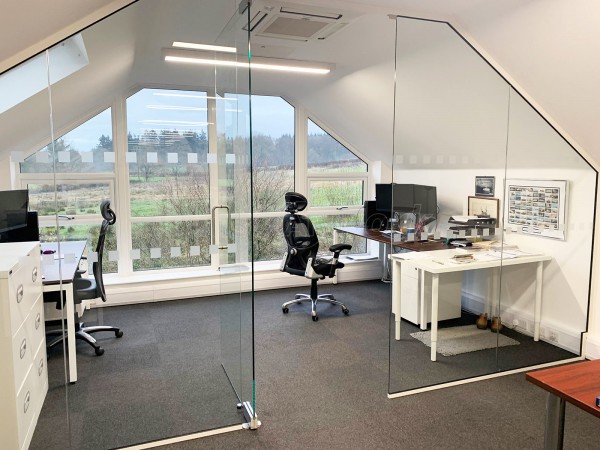 Incat Crowther (Romsey, Hampshire): Loft Room Frameless Glass Office Wall and Door