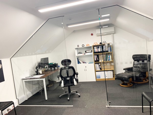 Incat Crowther (Romsey, Hampshire): Loft Room Frameless Glass Office Wall and Door