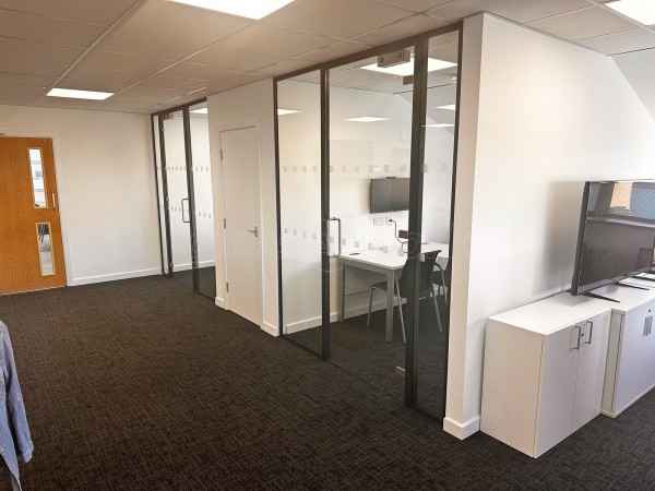 Initial Incentives (Dunstable, Bedfordshire): Glass Office Partitions in Anthracite Grey