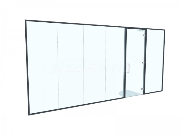 Initial Incentives (Dunstable, Bedfordshire): Glass Office Partitions in Anthracite Grey