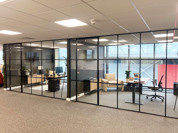 Inovus Medical (St Helens, Merseyside): T-Bar Glass Office Suite