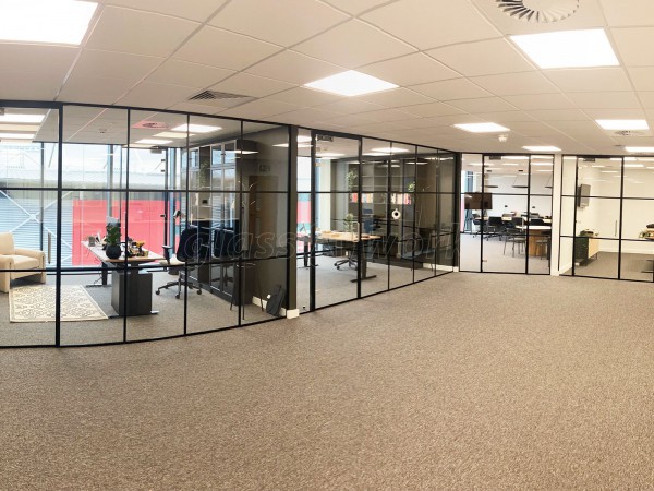 Inovus Medical (St Helens, Merseyside): T-Bar Glass Office Suite