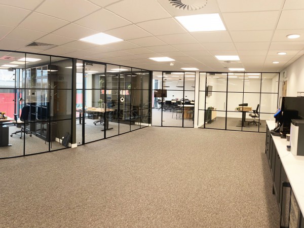 Inovus Medical (St Helens, Merseyside): T-Bar Glass Office Suite