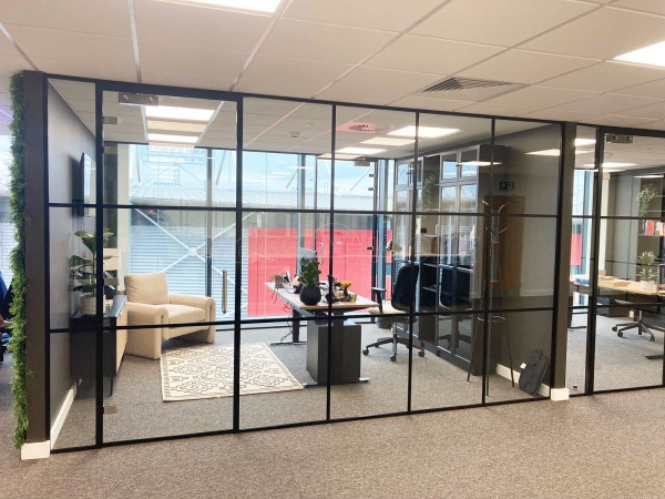 Inovus Medical (St Helens, Merseyside): T-Bar Glass Office Suite