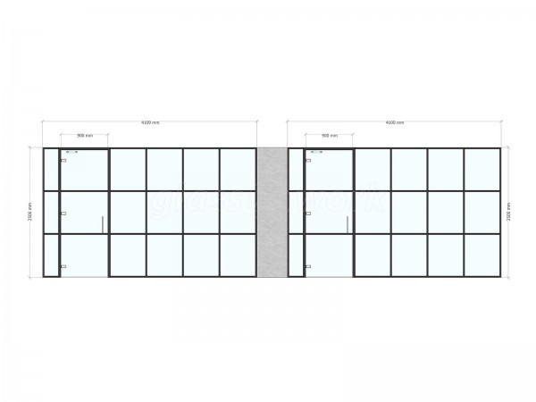 Inovus Medical (St Helens, Merseyside): T-Bar Glass Office Suite