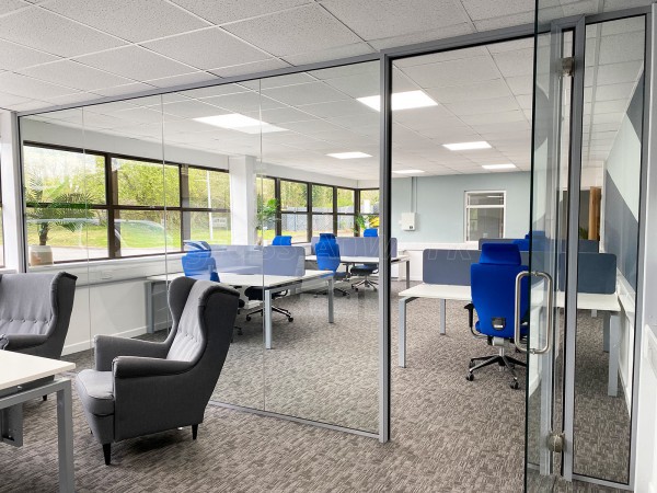 JR Pet Products (Brecon, Powys, Wales): Toughened Glass Frameless Partition and Door