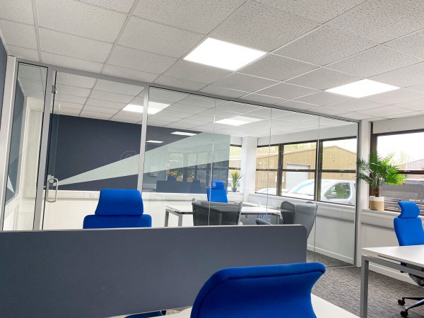 JR Pet Products (Brecon, Powys, Wales): Toughened Glass Frameless Partition and Door
