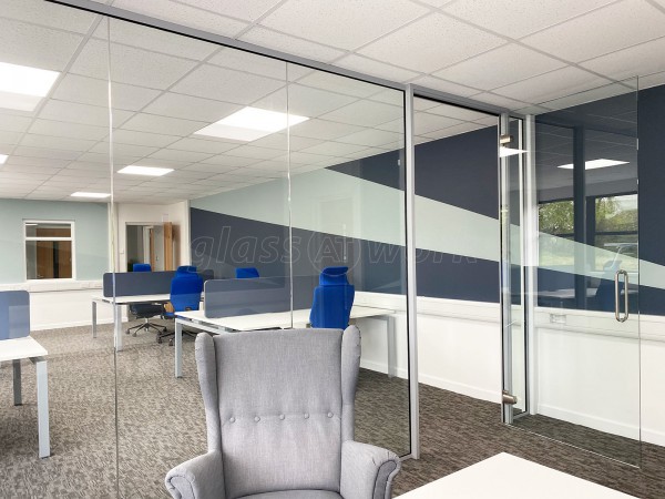 JR Pet Products (Brecon, Powys, Wales): Toughened Glass Frameless Partition and Door