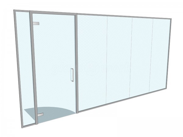 JR Pet Products (Brecon, Powys, Wales): Toughened Glass Frameless Partition and Door