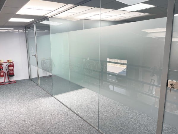 JD Fashion (Nelson, Lancashire): Glass Office Partitions With Window Film