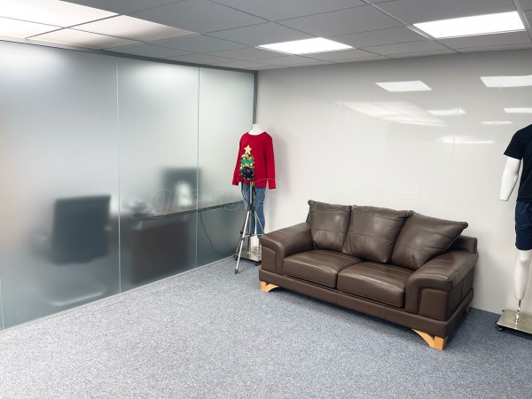 JD Fashion (Nelson, Lancashire): Glass Office Partitions With Window Film