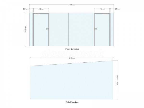 JD Fashion (Nelson, Lancashire): Glass Office Partitions With Window Film