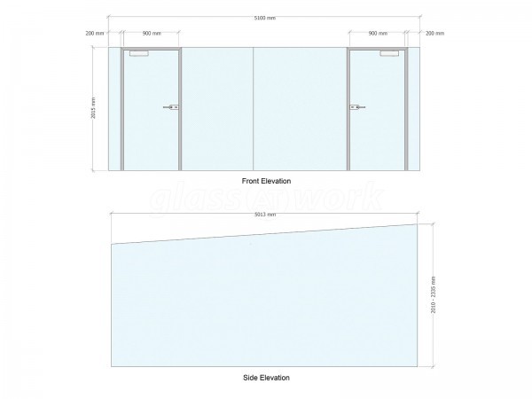 JD Fashion (Nelson, Lancashire): Glass Office Partitions With Window Film